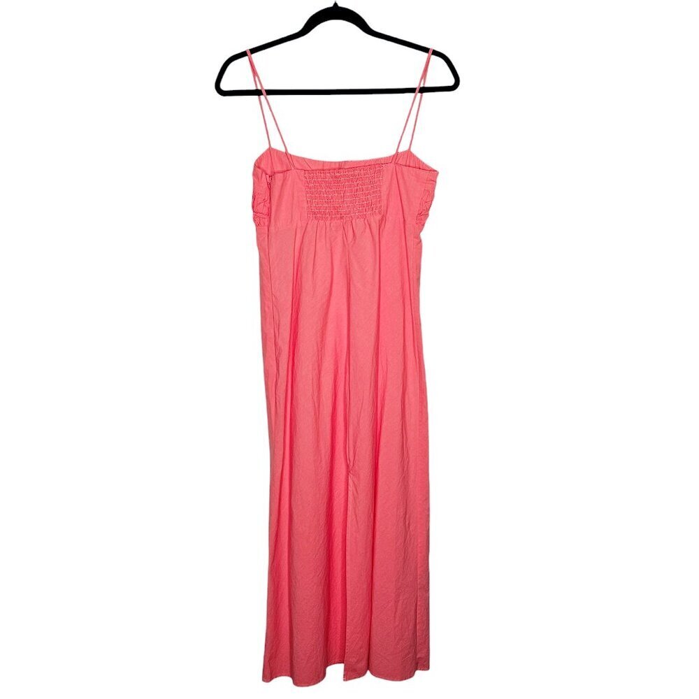 Ciao Lucia Nera Grapefruit Pink Cotton Square Neck Midi Dress Size XS - Picture 6 of 11